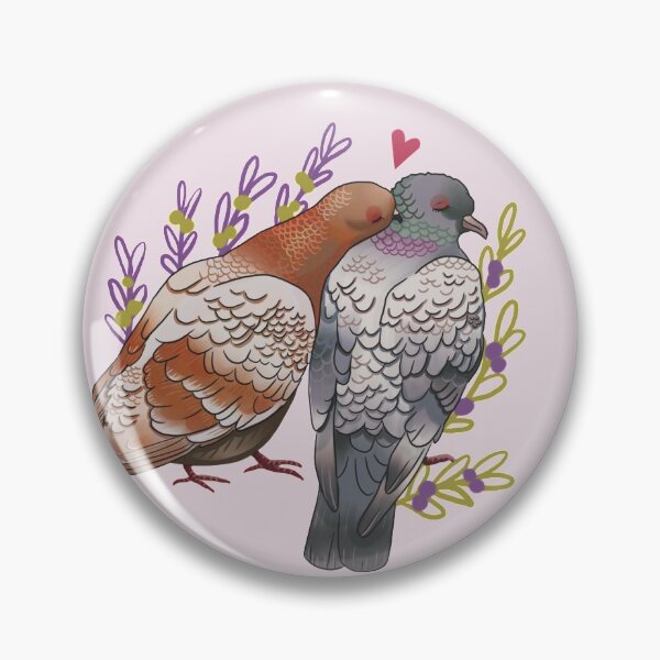 Item preview, Pidgeons in love designed and sold by Wieskunde.