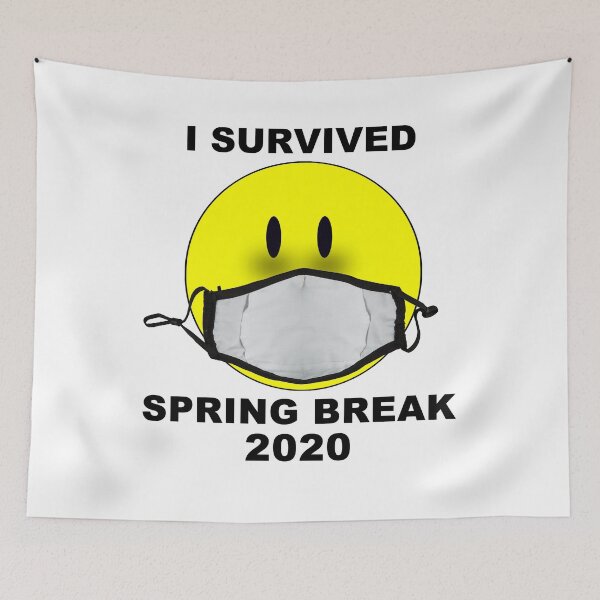 Item preview, I Survived Spring Break 2020 - Covid -19 designed and sold by boarsblood.