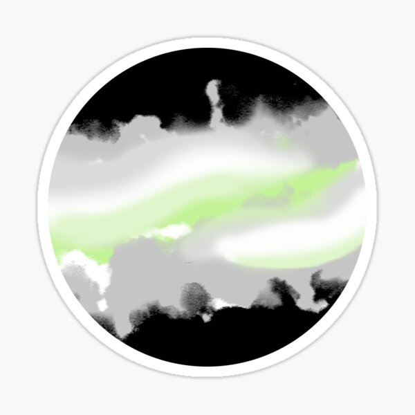 Agender Planet Sticker