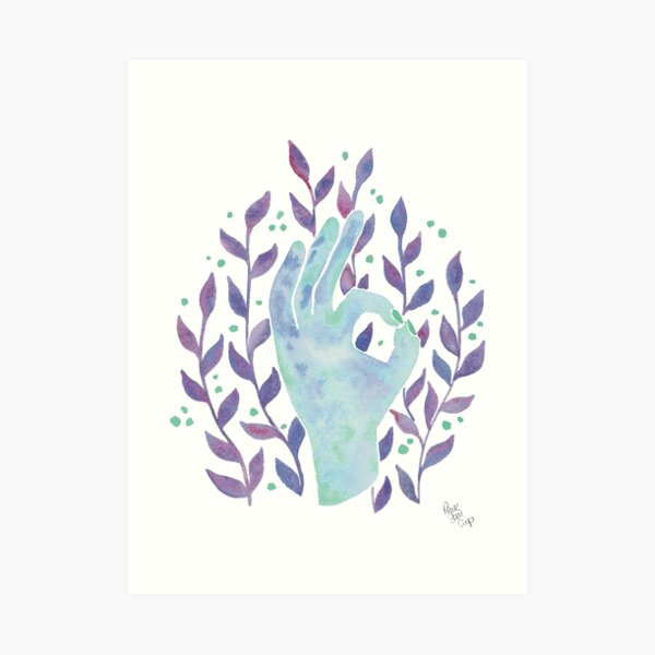 Everything is going to be ok - Sea Palette Art Print