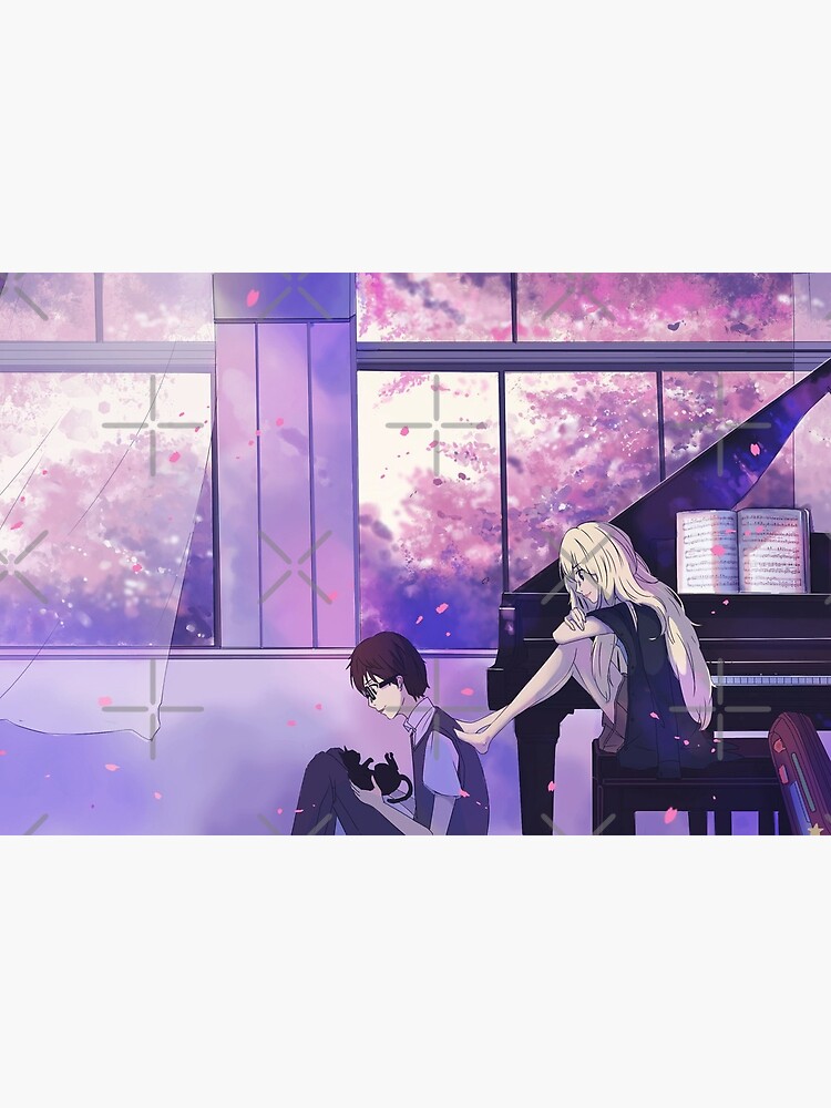 Shigatsu Wa Kimi No Uso [Your Lie In April] Kaori Miyazono and Kousei Arima  - Final Duet | Poster