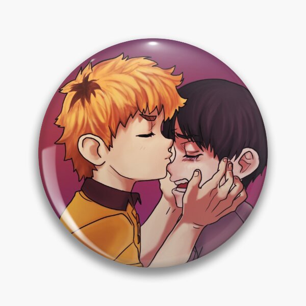 Item preview, Hidekane soft kiss kids Pin! designed and sold by angsty-angst.