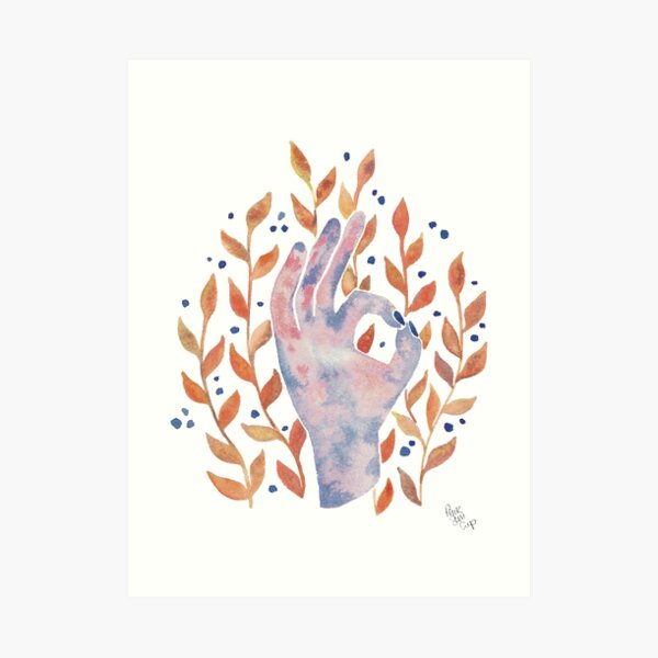 Everything is going to be ok - Copper Palette Art Print