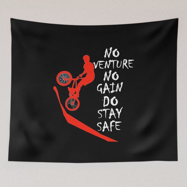 Item preview, BMX no venture no gain do stay safe designed and sold by aktiveaddict.
