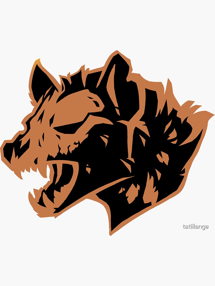 "Hyena Skull" Sticker for Sale by tatiilange | Redbubble