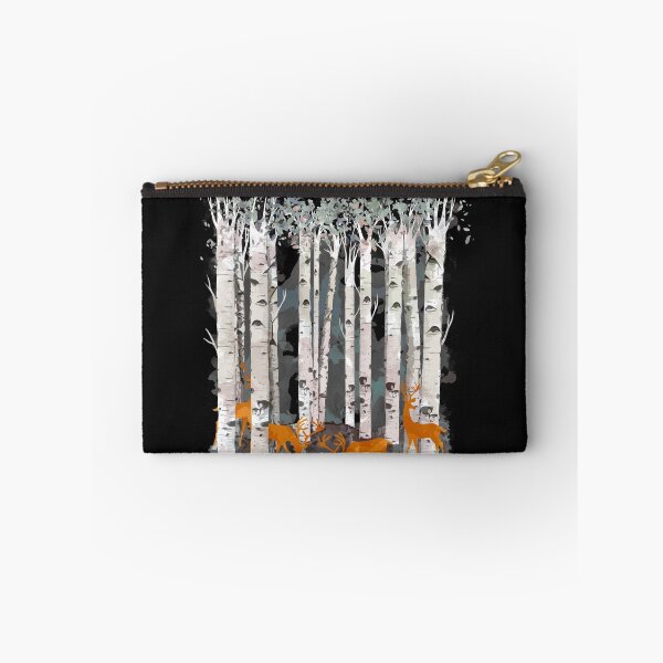 Item preview, deer, fawns and birchs watercolor art designed and sold by Collagedream.