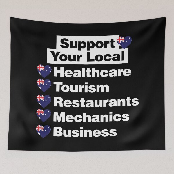 Item preview, Support Your Australian Local Healthcare, Tourism, Restaurants designed and sold by elhefe.