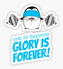 Pain Is Temporary, Glory Is Forever! v.3 Sticker