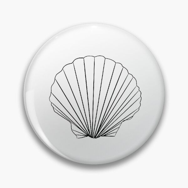 Esquisse de coquillage Badge
