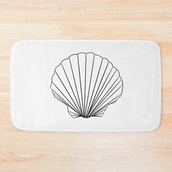 Artikelvorschau, Muschelskizze Shell-Seekunst-Strandentwurf entworfen und verkauft von Prints Actually.