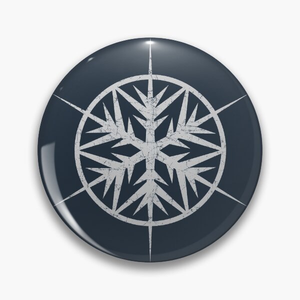 Item preview, Distressed Captain Cold white snowflake designed and sold by Raya Z.