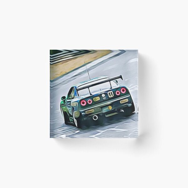 Item preview, Nissan Skyline Nürburgring Nordschleife – JDM Racing Livery Inspired Poster designed and sold by Road To Track.