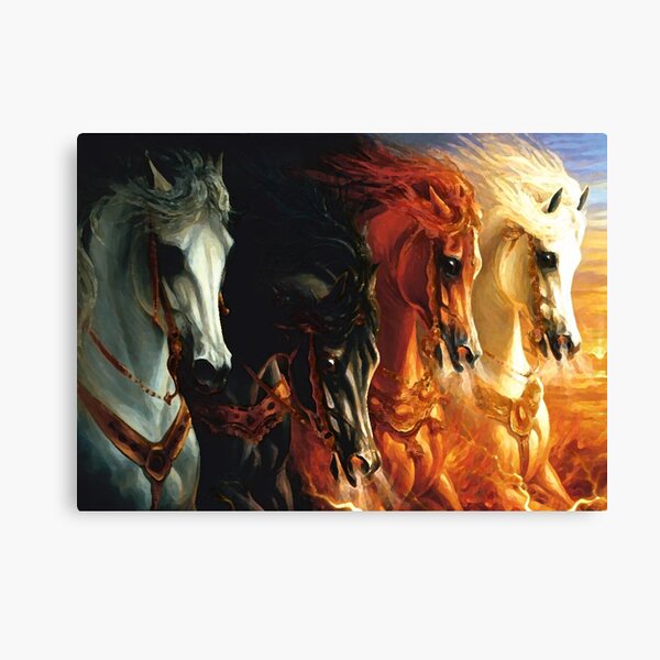 4 Horses Of The Apocalypse Canvas Print