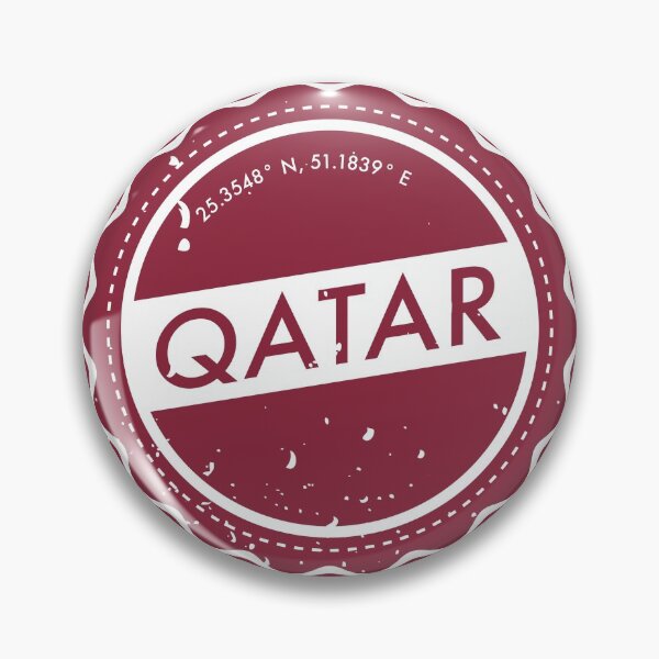 Item preview, Qatar colored badge designed and sold by Raya Z.