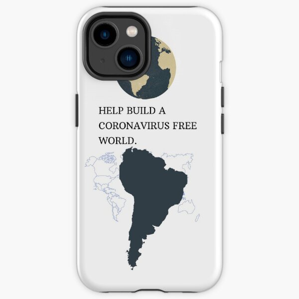Coronavirus, coronavirus free world iPhone Tough Case