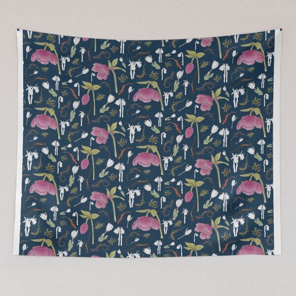 Item preview, Salamanders and Flowers (Green)  designed and sold by JoandCoArt.