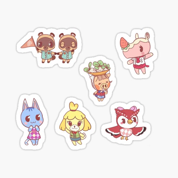 animal crossing Pegatina