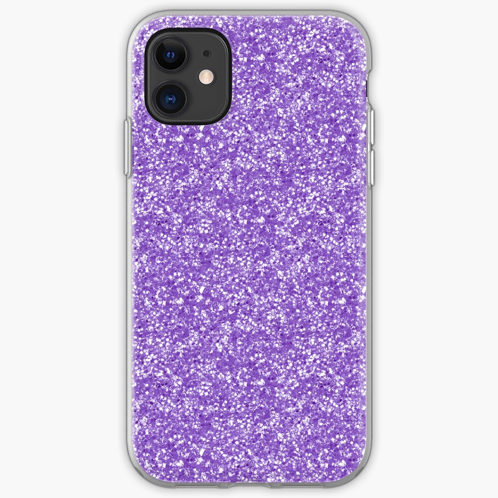 "Purple Glitter" iPhone Case & Cover by Rewards4life Redbubble