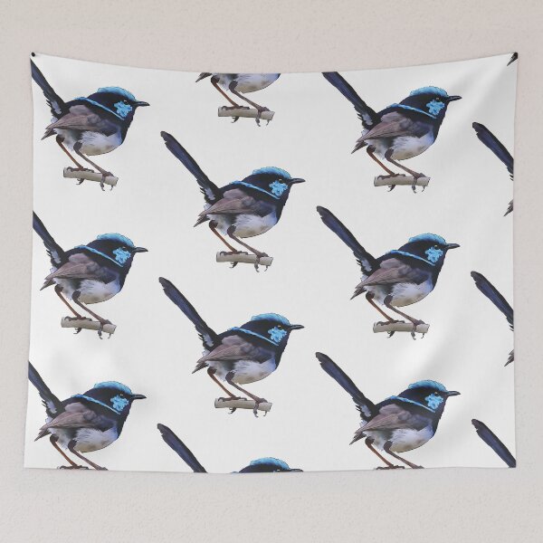Item preview, superb fairy wren birdy designed and sold by Wieskunde.