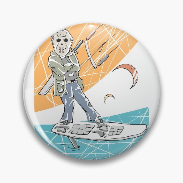 Item preview, Jason Voorhees, Halloween kitesurfer designed and sold by Nick Shevchenko.