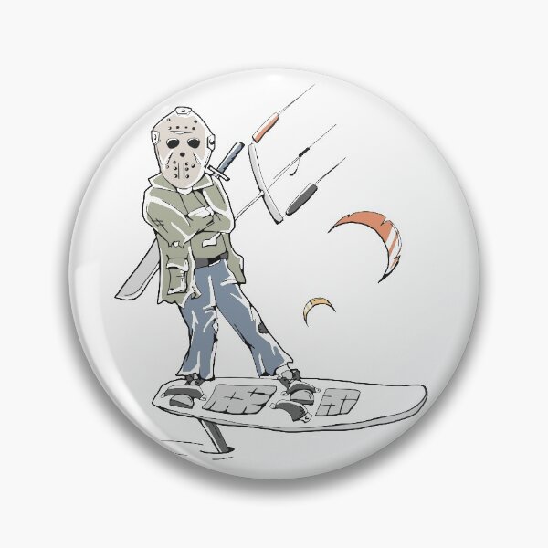 Item preview, Jason Voorhees, kitesurfer, halloween funny gift designed and sold by Nick Shevchenko.
