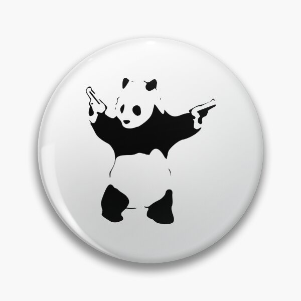 Item preview, Banksy Panda with Guns - graffiti art designed and sold by MindChirp.