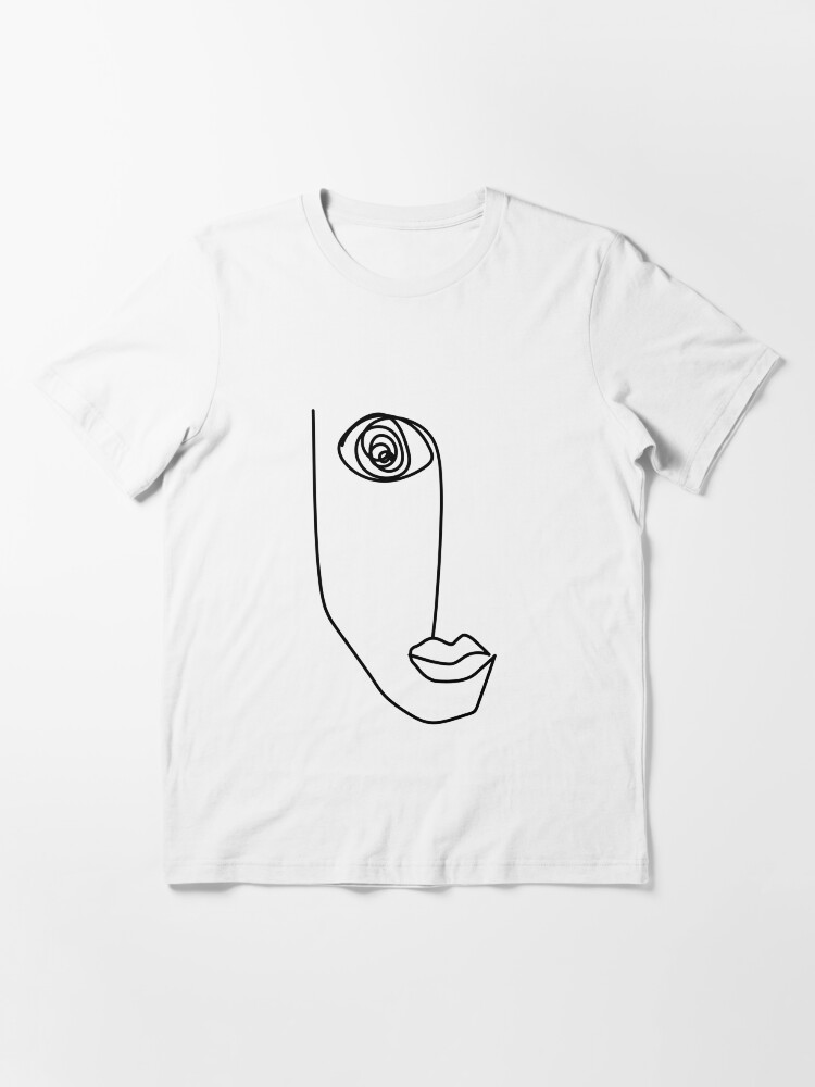 face line drawing shirt