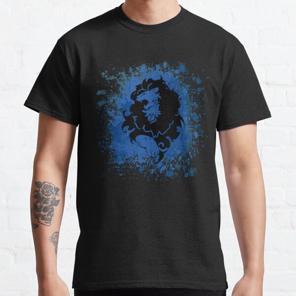 Blue Lion Splatter Classic T-Shirt