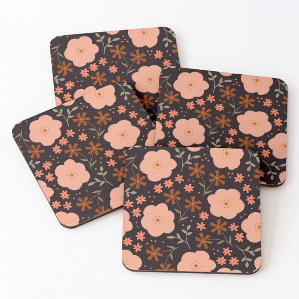 Item preview, Peachy florals designed and sold by inkblotcreative.