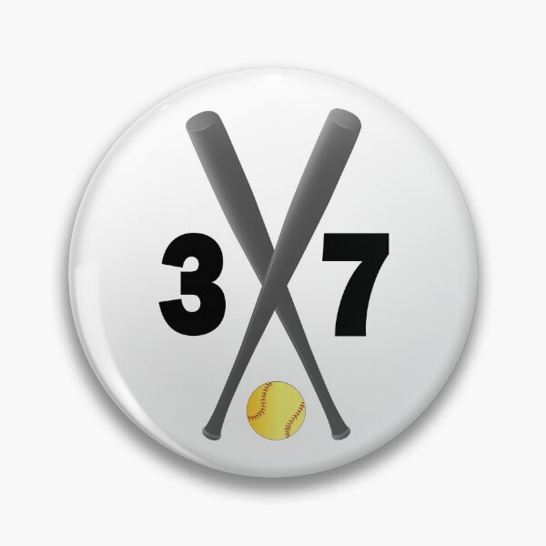 Item preview, Softball number 37 - thirty seven with bats and ball designed and sold by AllShirts21.