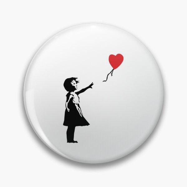 Item preview, Banksy Girl with the Red balloon - graffiti art designed and sold by MindChirp.