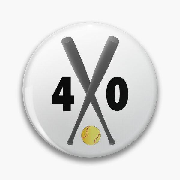 Item preview, Softball number 40 - forty with bats and ball designed and sold by AllShirts21.