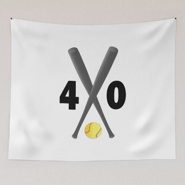 Item preview, Softball number 40 - forty with bats and ball designed and sold by AllShirts21.