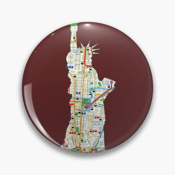 Item preview, New York City subway bus map Statue of liberty style designed and sold by hookink.