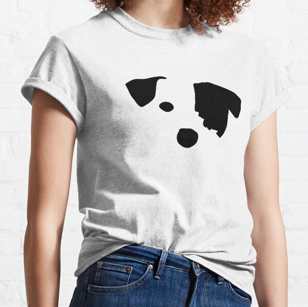 black and white dog shirt