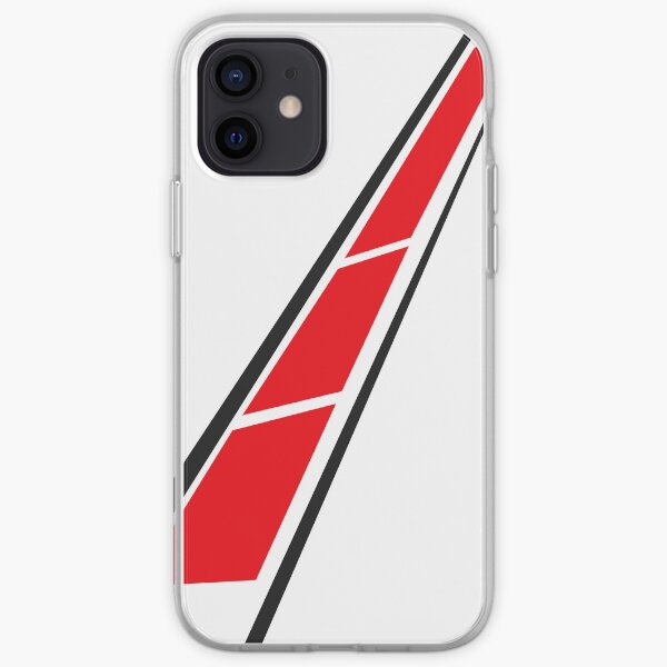 YAMAHA (Rouge sur blanc) Coque souple iPhone