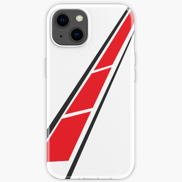 YAMAHA (Rouge sur blanc) Coque souple iPhone