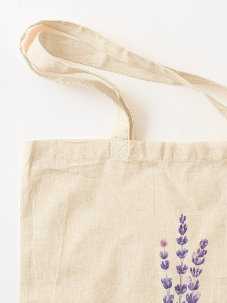 Alternate view of Watercolor lavender Tote Bag