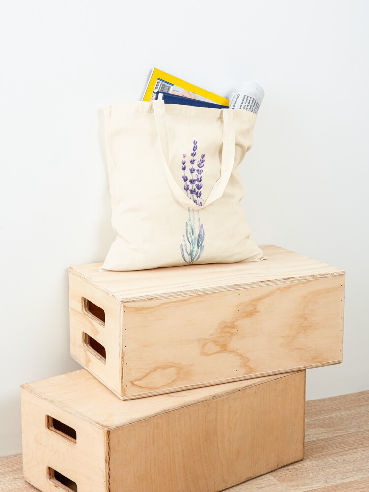 Alternate view of Watercolor lavender Tote Bag