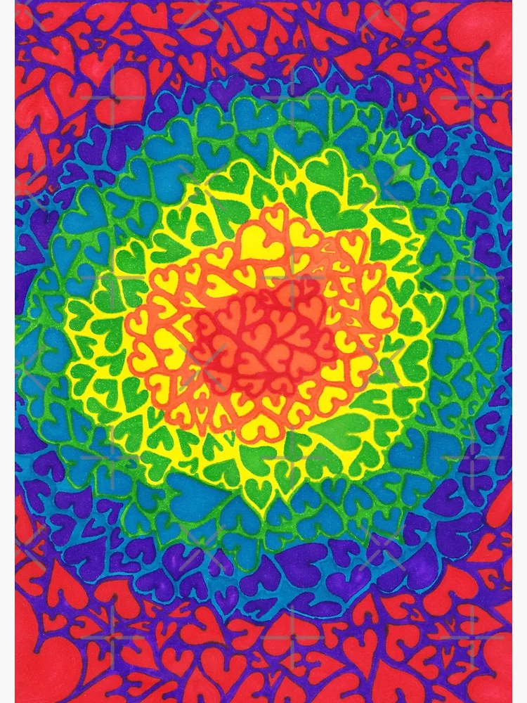Thumbnail 3 of 3, Journal, Pulsating Pattern designed and sold by OneGayFeline.