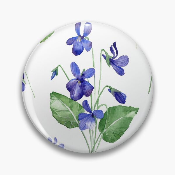 Item preview, Watercolor violet flowers.  designed and sold by TatianaKa.