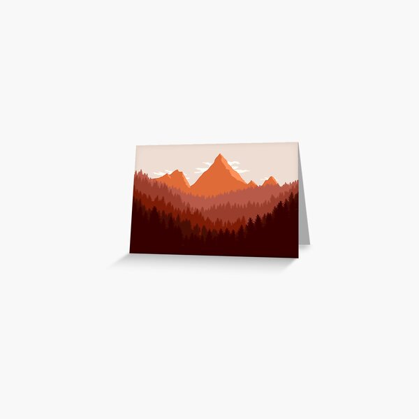 Mountain Landscape Greeting Card