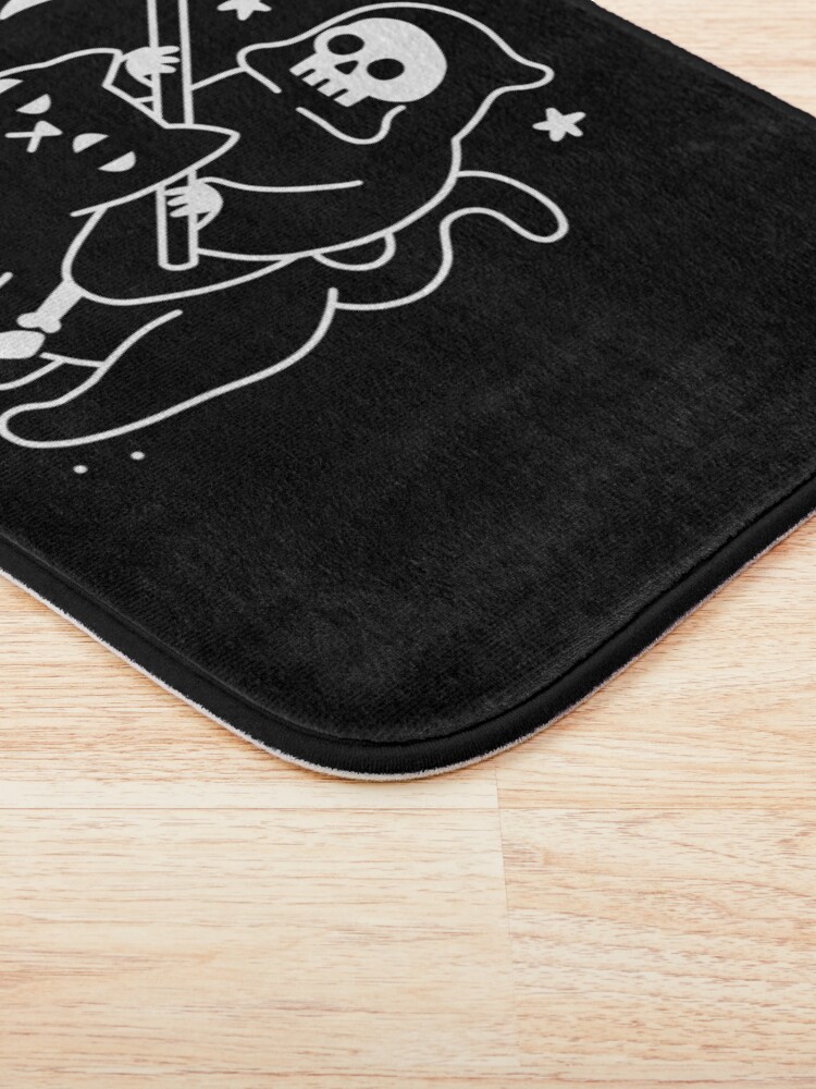 Alternate view of Death Rides A Black Cat Bath Mat