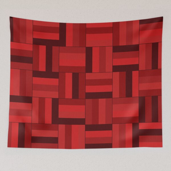 Item preview, Crimson Blood Basketweave Pattern designed and sold by HomeLivingCo.