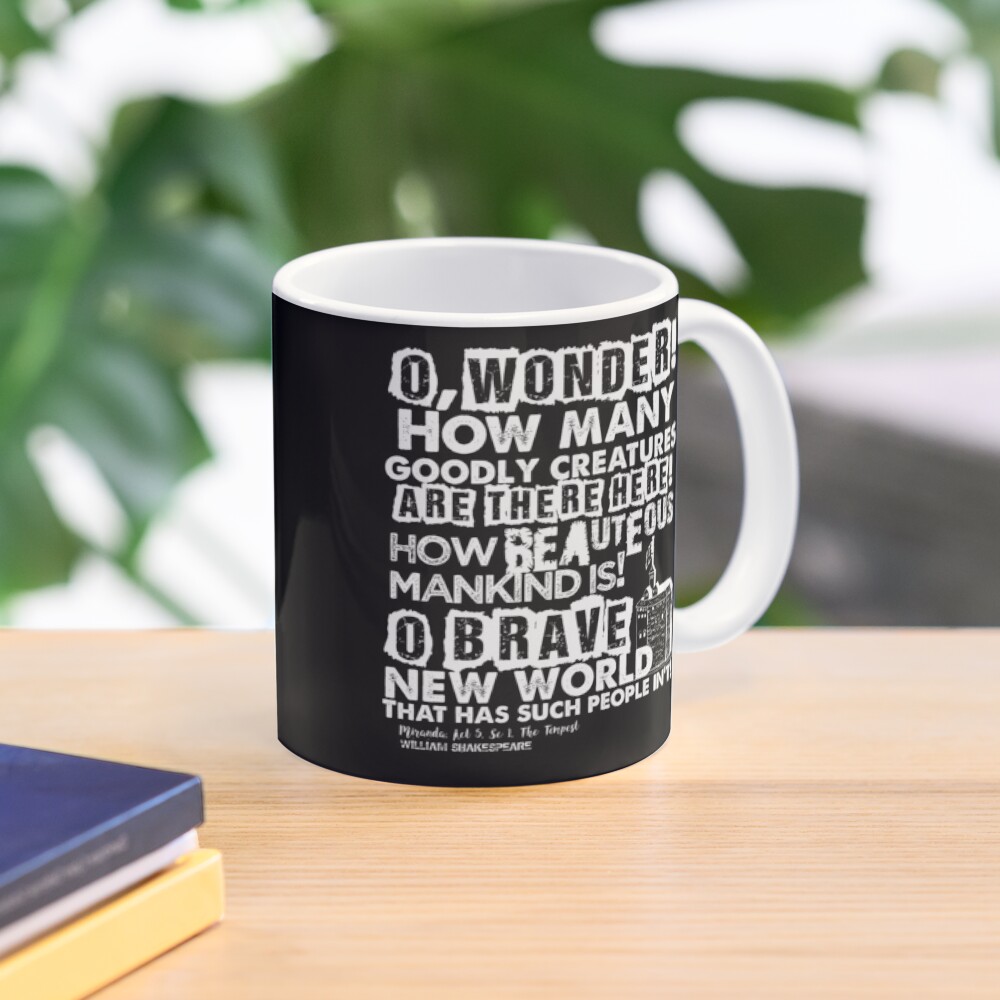 The Tempest Brave New World Quote (light version) Mug