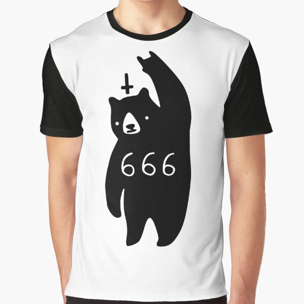 Black Bear Metal Graphic T-Shirt