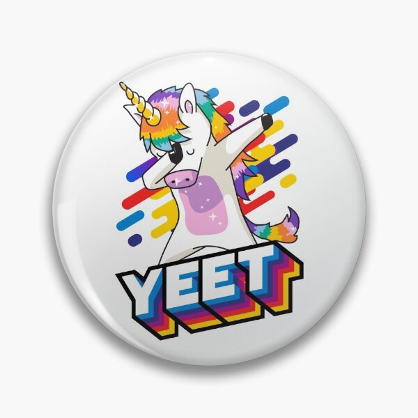 Dabbing Yeet Unicorn Pin