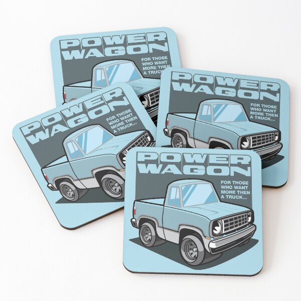 Item preview, Light Blue - Power Wagon (White Base) designed and sold by Justin Ellis.
