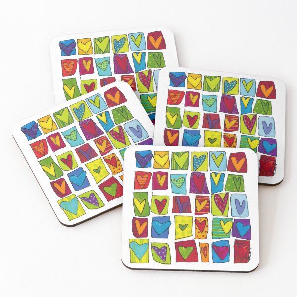 Item preview, Colored hearts designed and sold by laureH.