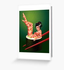 Sushi Girl Greeting Card